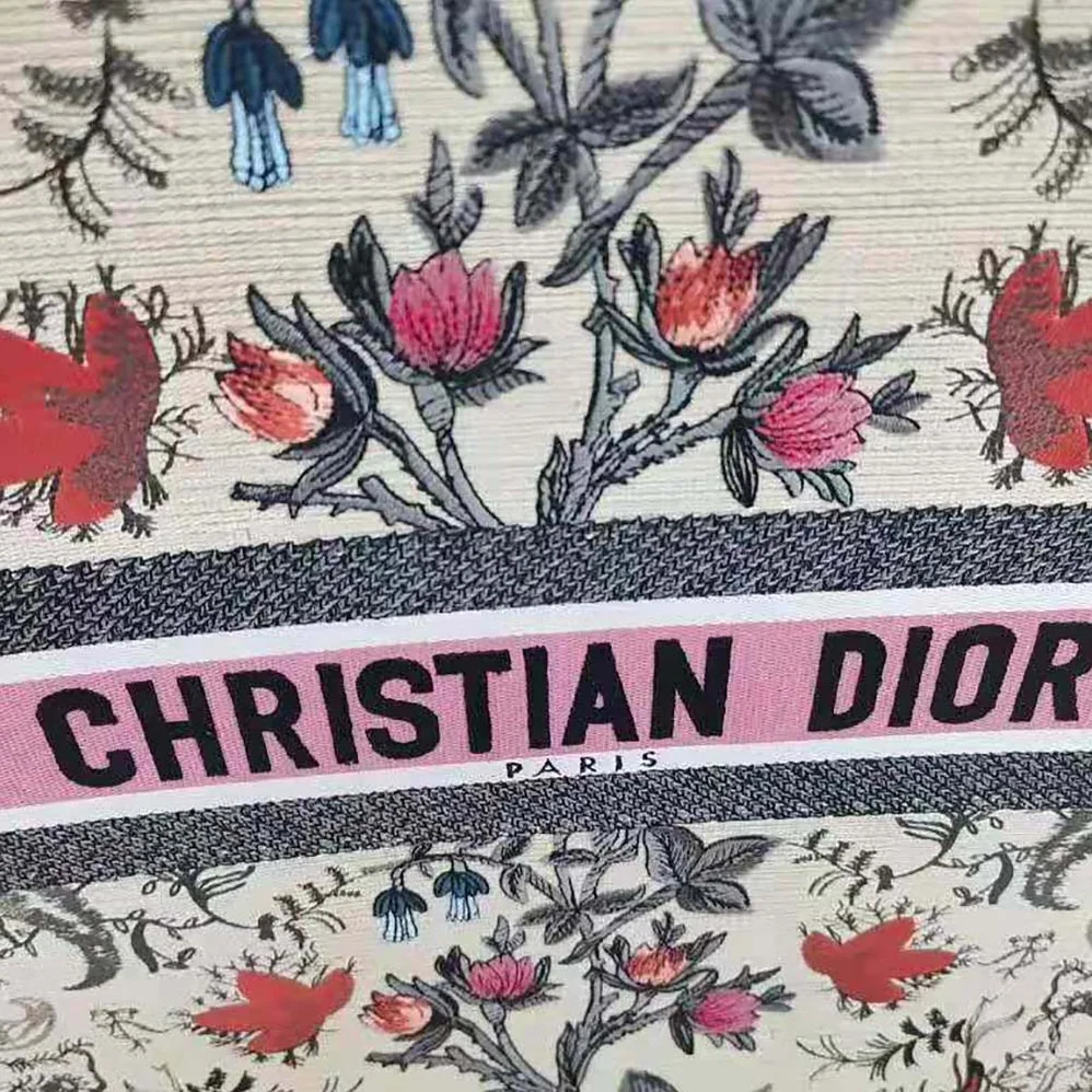 Dior Book Tote Multicolor Dior Flowers Embroidery for Women Dior Book Tote Multicolor Dior Flowers Embroidery for Women