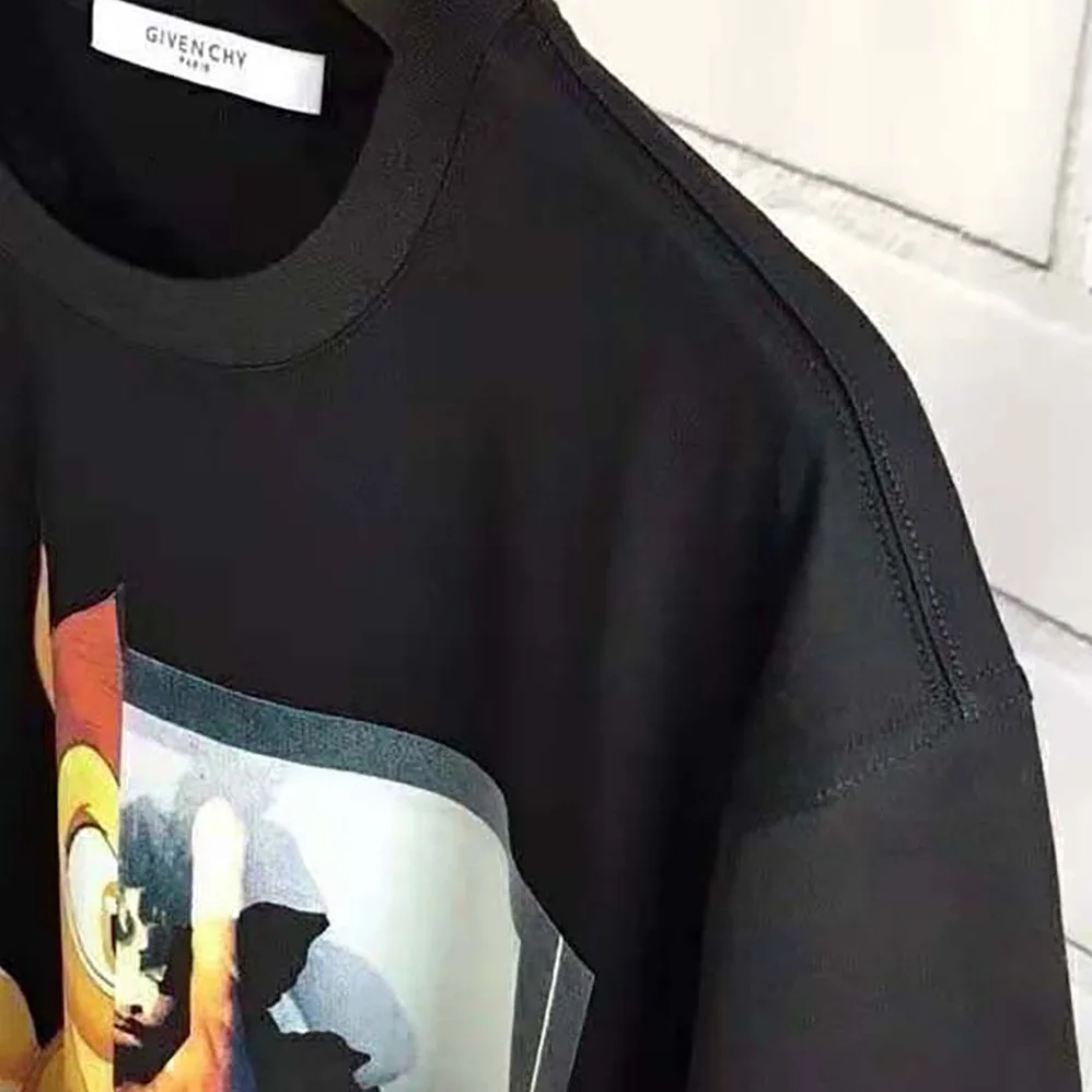 Givenchy Oversized Bambi Printed T-Shirt for Men in Black Givenchy Oversized Bambi Printed T-Shirt for Men in Black