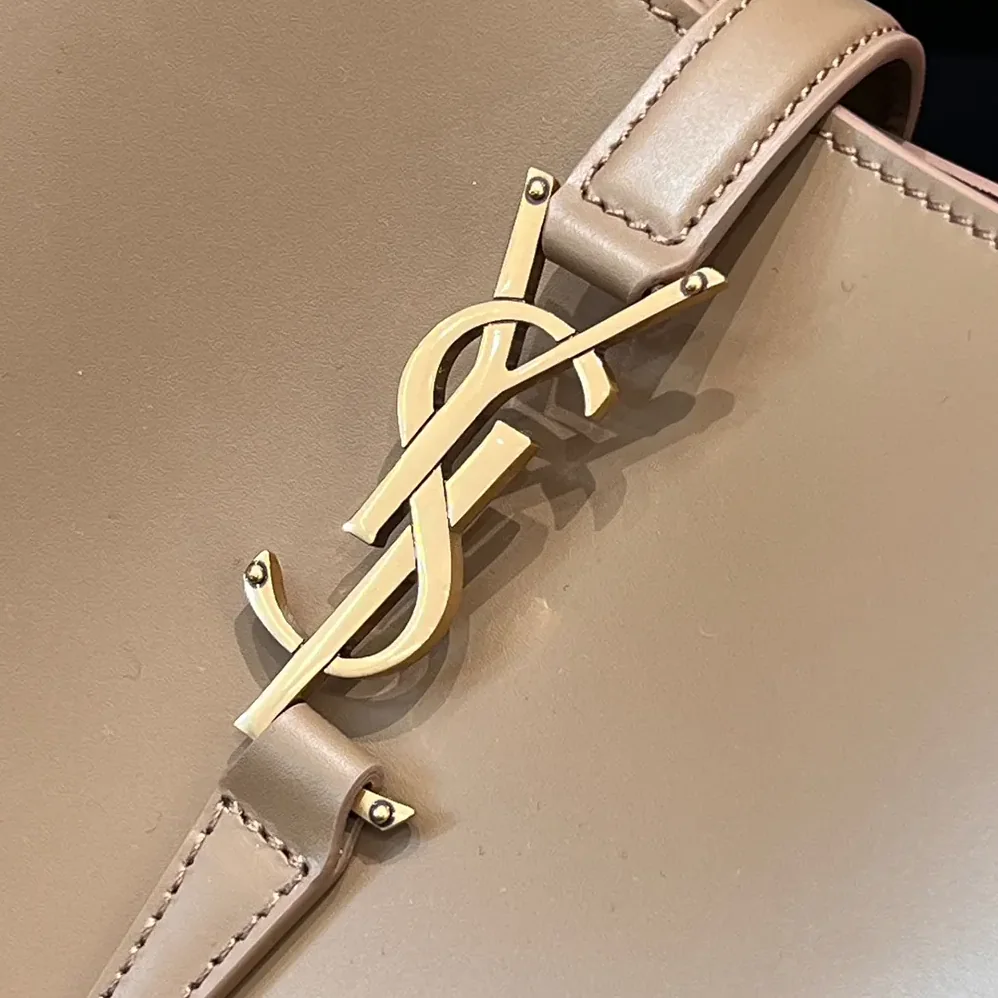 Saint Laurent YSL Le 37 Small in Shiny Leather for Women in Brown Saint Laurent YSL Le 37 Small in Shiny Leather for Women in Brown