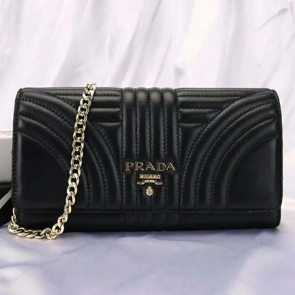 Prada Leather Mini Bag in Calf for Women in Black