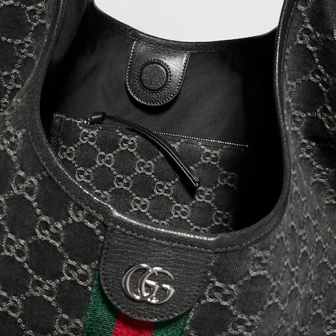 Gucci Giglio Large Tote Bag in Black Palladium Hardware