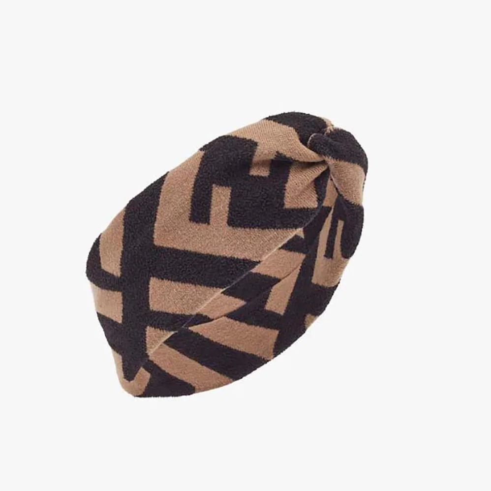 Fendi FF Band Multicolor Wool and Viscose Band for Women Fendi FF Band Multicolor Wool and Viscose Band for Women