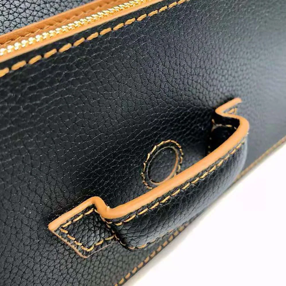 Loewe Mini Barcelona Soft Bag in Soft Grained Calfskin for Women in Black Loewe Mini Barcelona Soft Bag in Soft Grained Calfskin for Women in Black