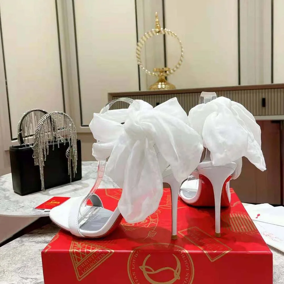 Christian Louboutin Sandale Du Désert 100 mm Heel Height for Women in White