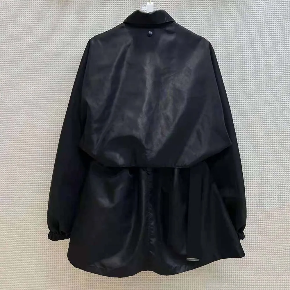 Prada Light Re-Nylon Safari Jacket for Women in Black