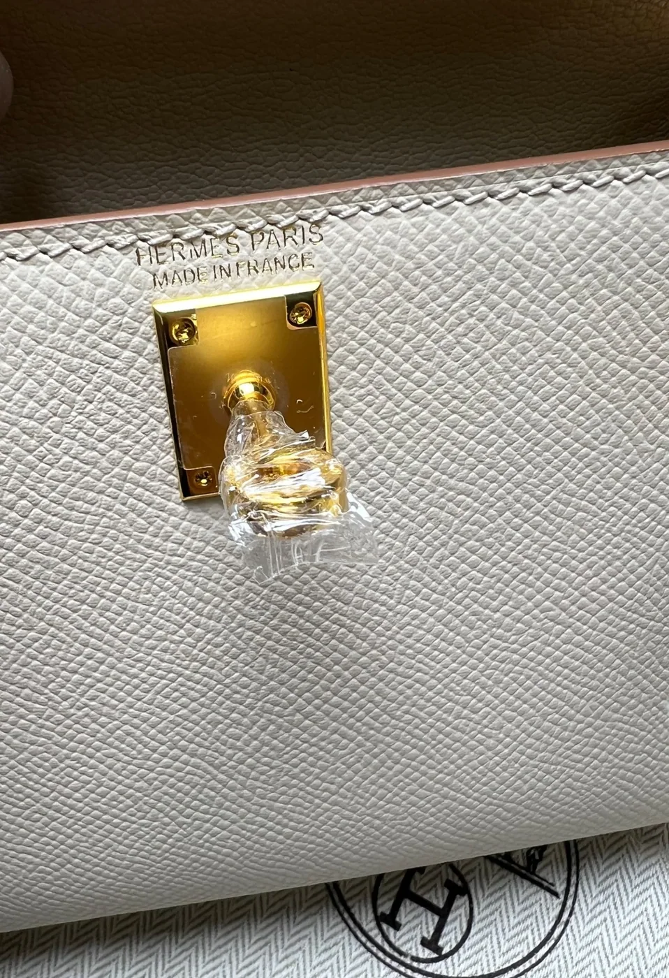 Hermes Mini Kelly Craie Gold in Toned Hardware / Hermes Mini Kelly Craie Gold in Toned Hardware /