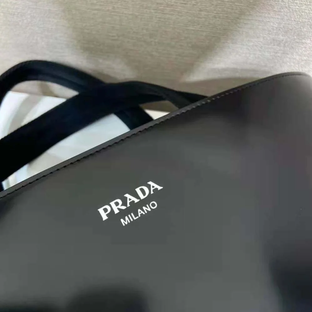 Prada Brushed Leather Tote with Water Bottle for Men Prada Brushed Leather Tote with Water Bottle for Men