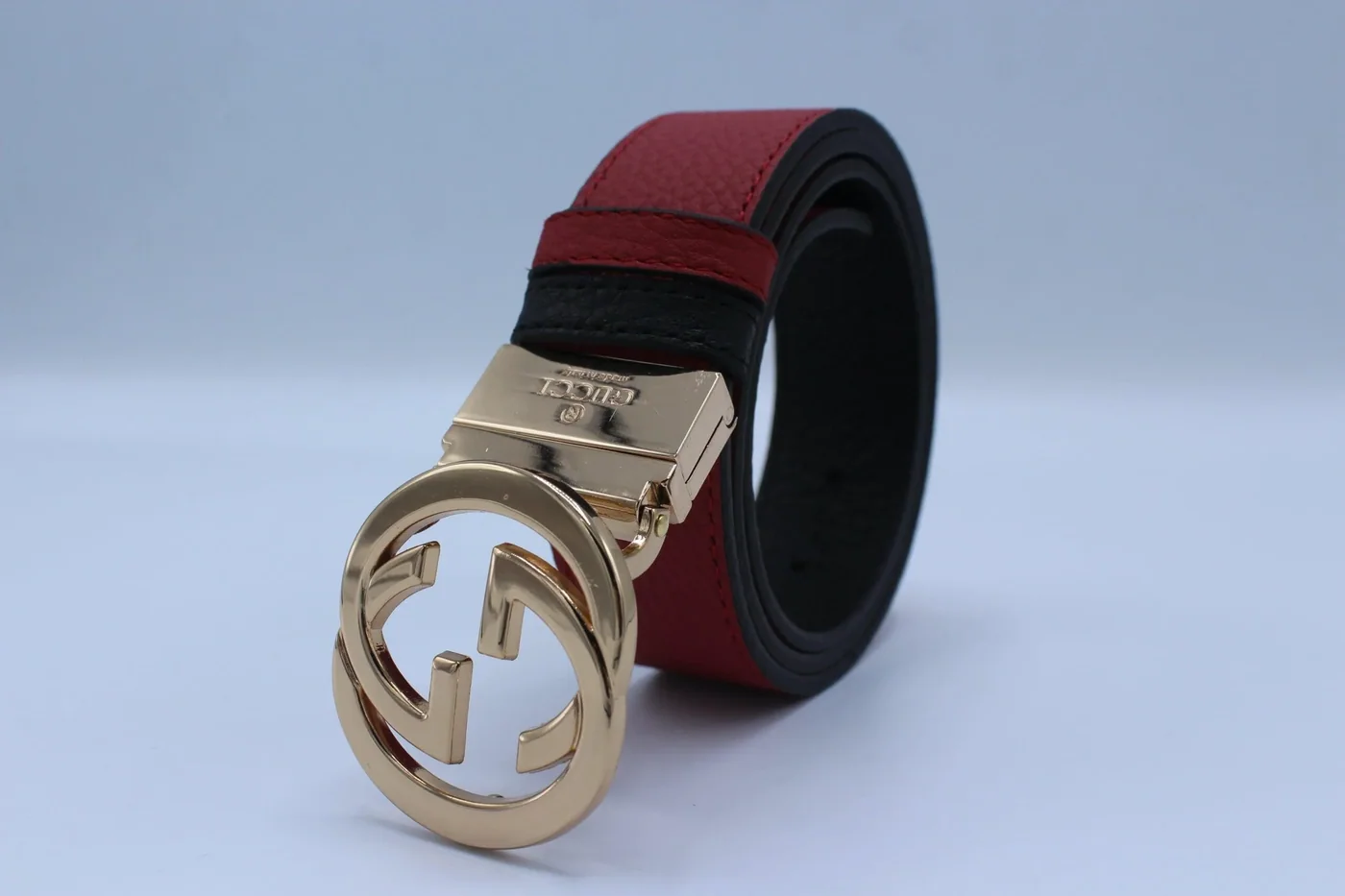 Reversible GG Buckle Leather Belt