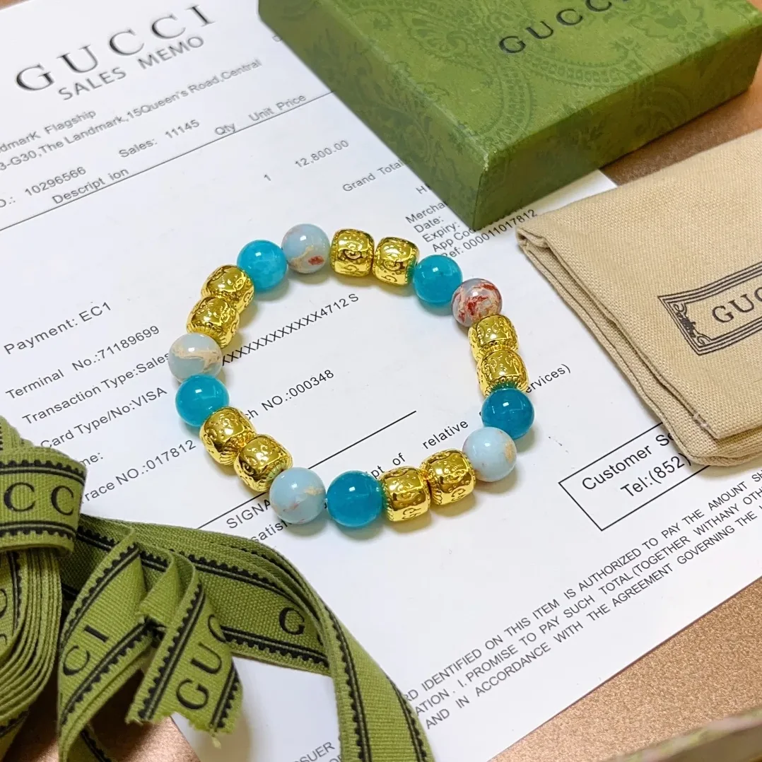 Gucci Natural Stone Bracelet Multicolor