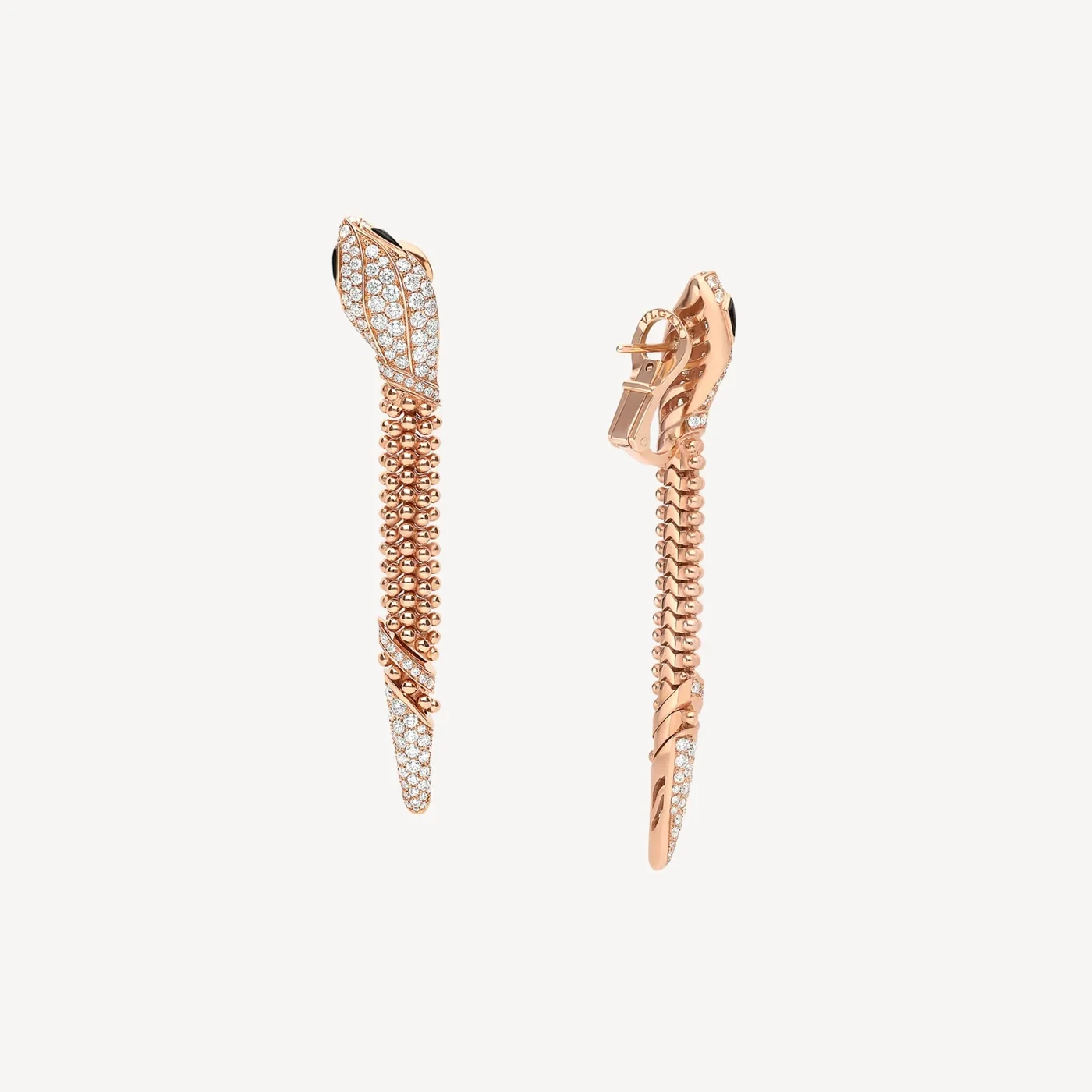 Bvlgari Serpenti Earrings Rose Gold Hardware Bvlgari Serpenti Earrings Rose Gold Hardware
