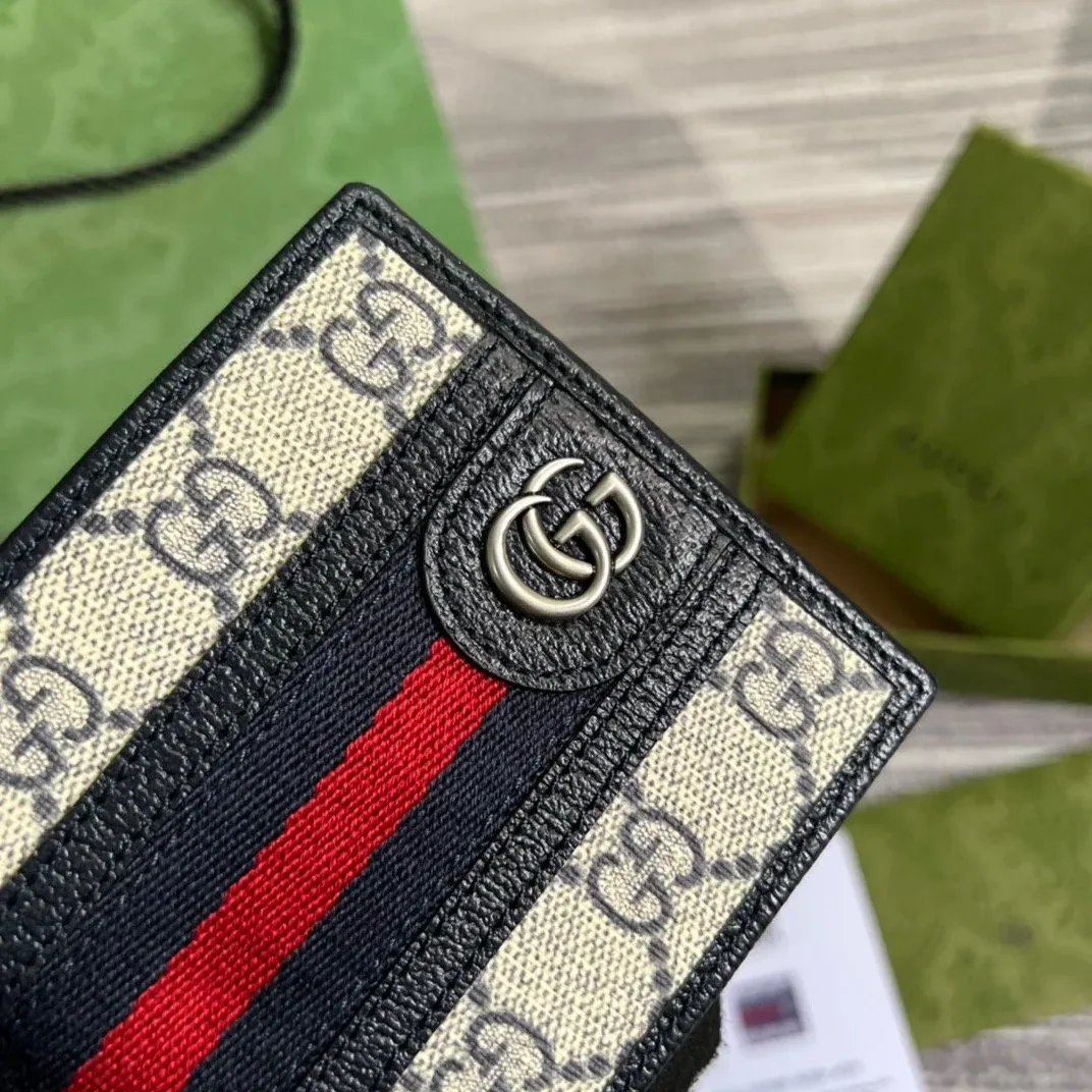 Gucci Ophidia GG Wallet Beige and Blue /
