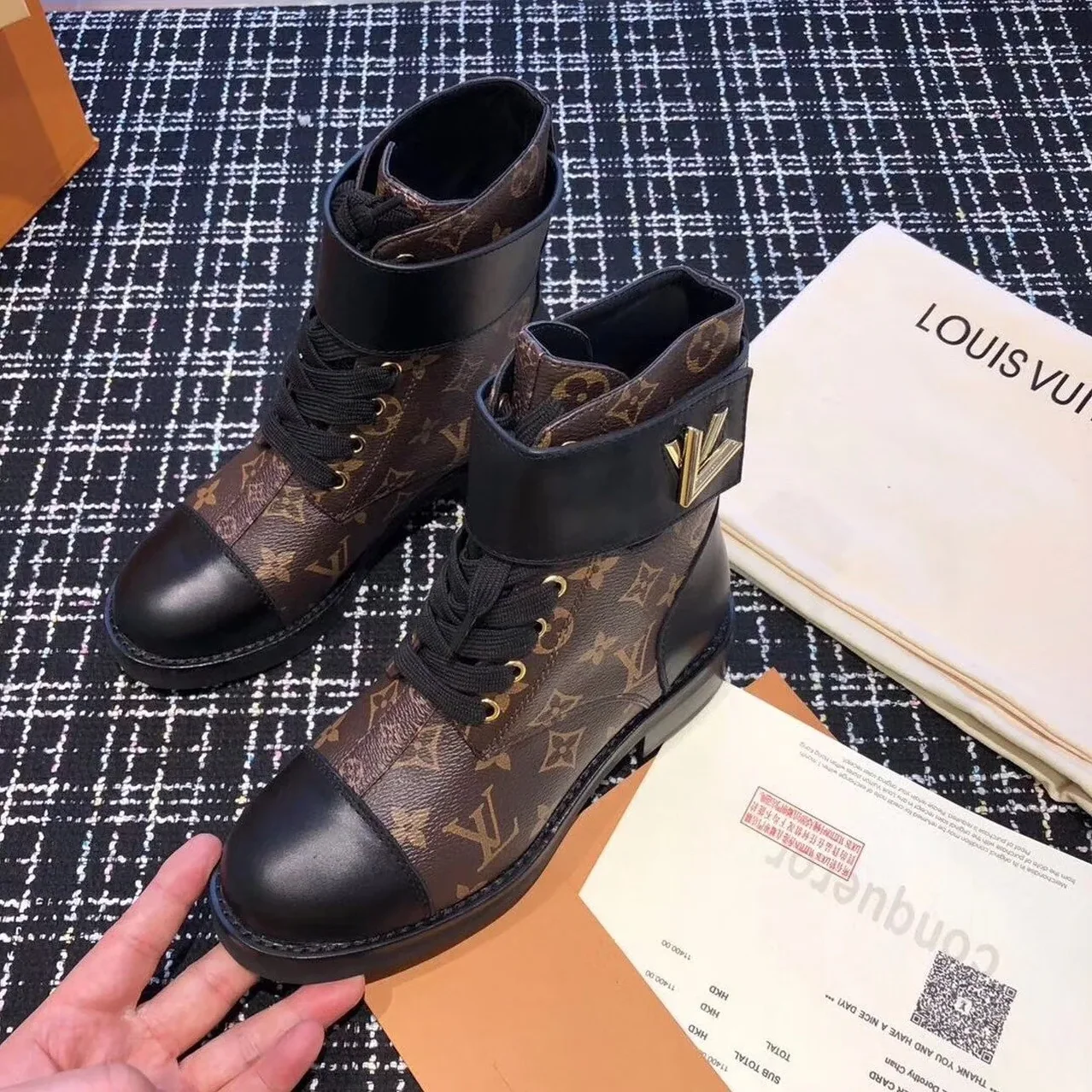 Louis Vuitton Wonderland Flat Ranger Monogram Canvas Black in Brown Louis Vuitton Wonderland Flat Ranger Monogram Canvas Black in Brown
