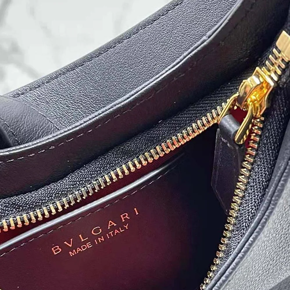 Bvlgari Serpenti Ellipse Shoulder Bag for Women in Black
