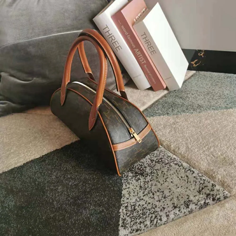 Celine Medium Teckel in Triomphe Canvas and Calfskin for Women