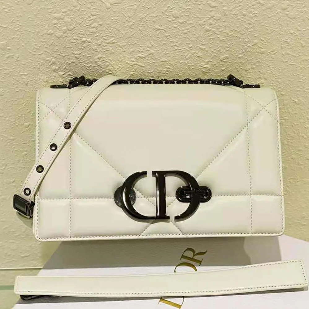 Dior 30 Montaigne Chain Bag with Handle Latte Maxicannage Lambskin for Women Dior 30 Montaigne Chain Bag with Handle Latte Maxicannage Lambskin for Women