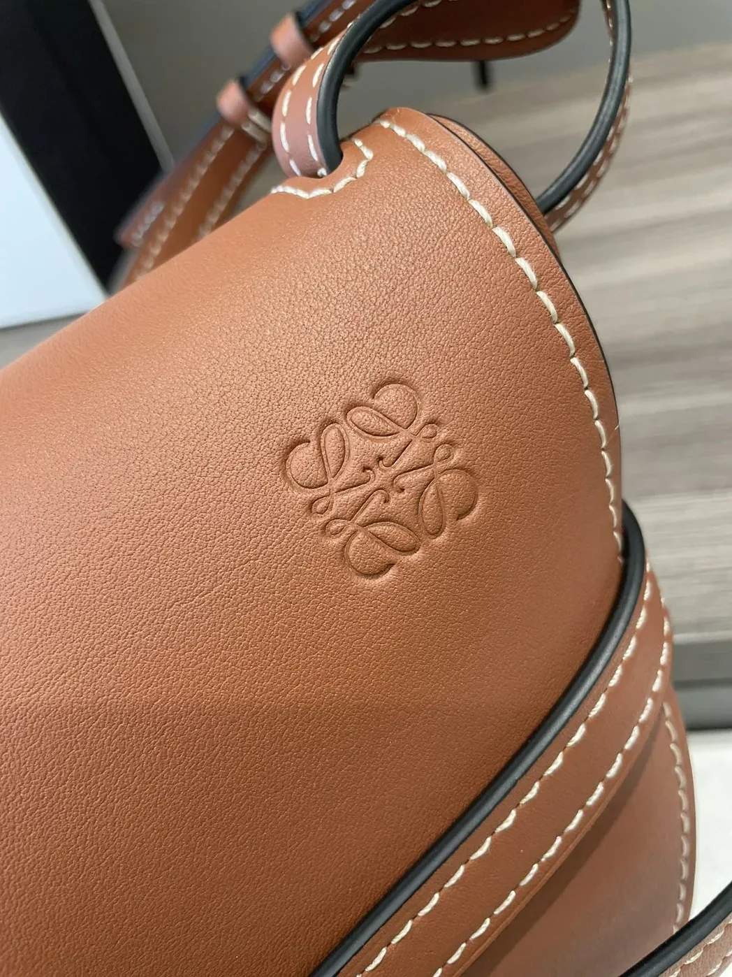 Loewe Mini Gate Dual Bag Brown /