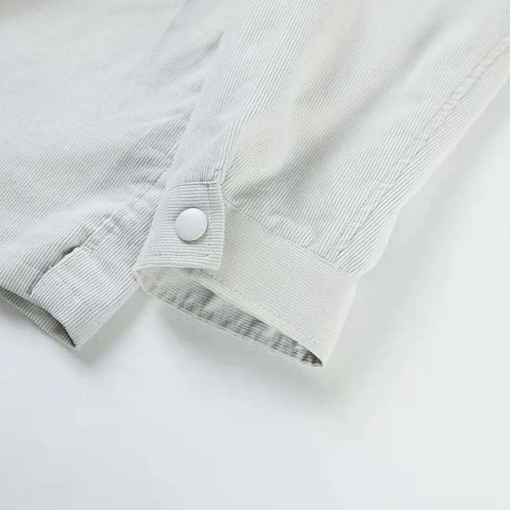 Prada Pinwale Corduroy Shirt for Men in White Prada Pinwale Corduroy Shirt for Men in White