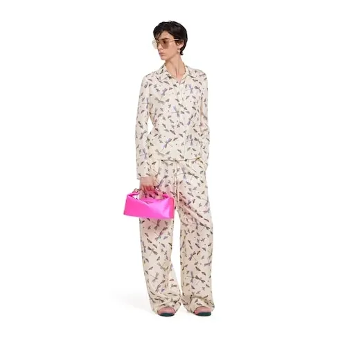 Gucci Vanity Medium Top Handle Bag in Fuchsia Gold Hardware