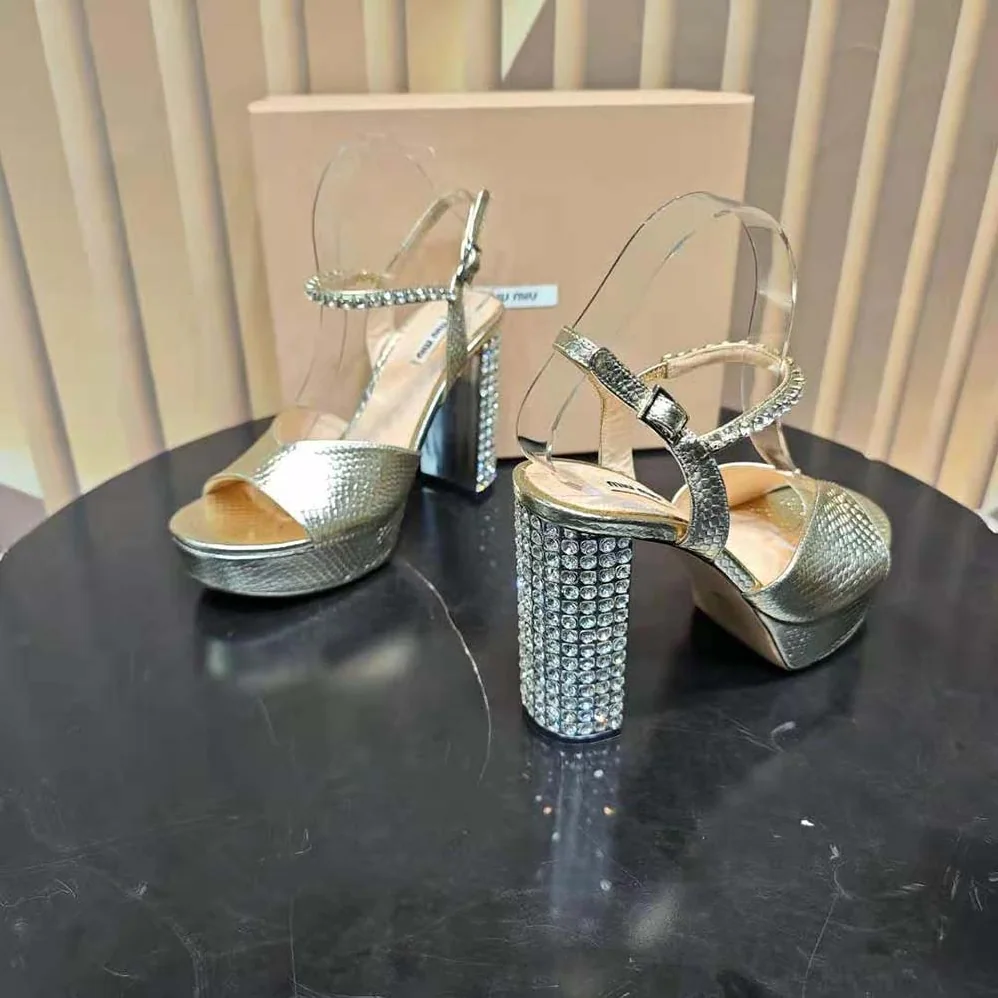 Miu Miu Lizard-print Leather Platform Sandals for Women in Gold Miu Miu Lizard-print Leather Platform Sandals for Women in Gold