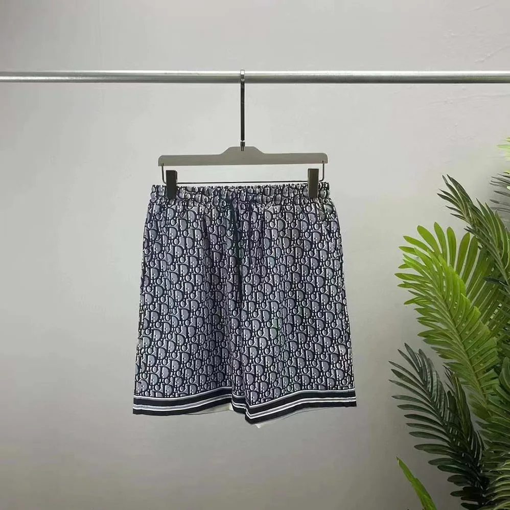 Dior Chez Moi Short Blue Dior Oblique Silk Twill for Men