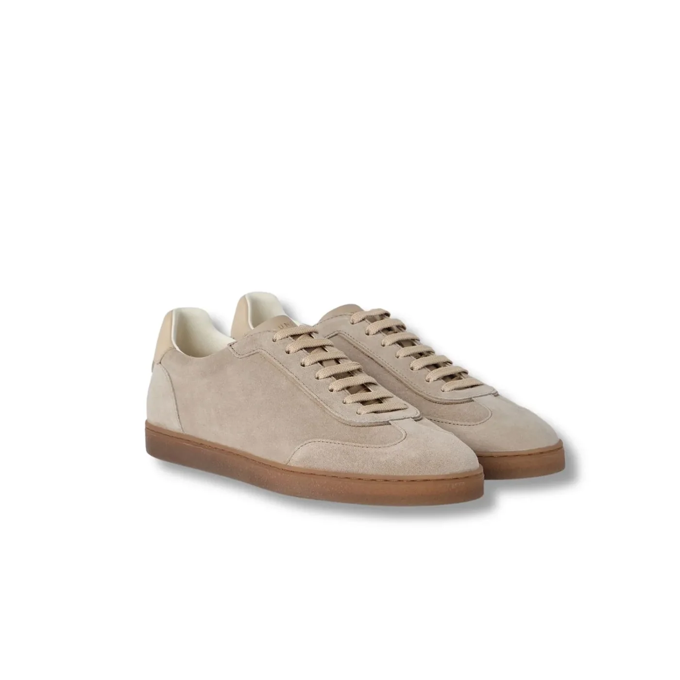 Brunello Cucinelli Washed Suede Sand Sneakers - 252MZUSGGJ336
