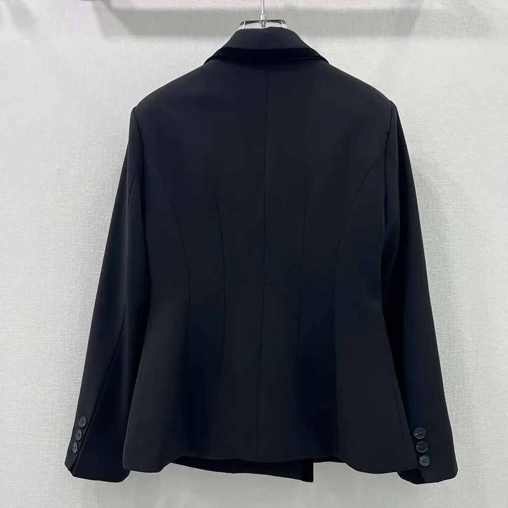 Dior Embroidered Marlène Jacket Black Wool and Mohair with Dragonfly Motif for Women