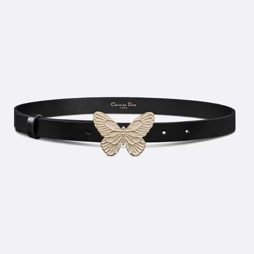 Dior Métamorphose Belt Black Ultrasmooth Calfskin 20 MM for Women in Gold Dior Métamorphose Belt Black Ultrasmooth Calfskin 20 MM for Women in Gold