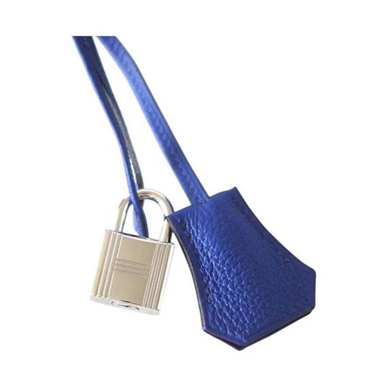 Hermes Birkin 25 Bag in Togo Leather with Silver Hardware in Navy