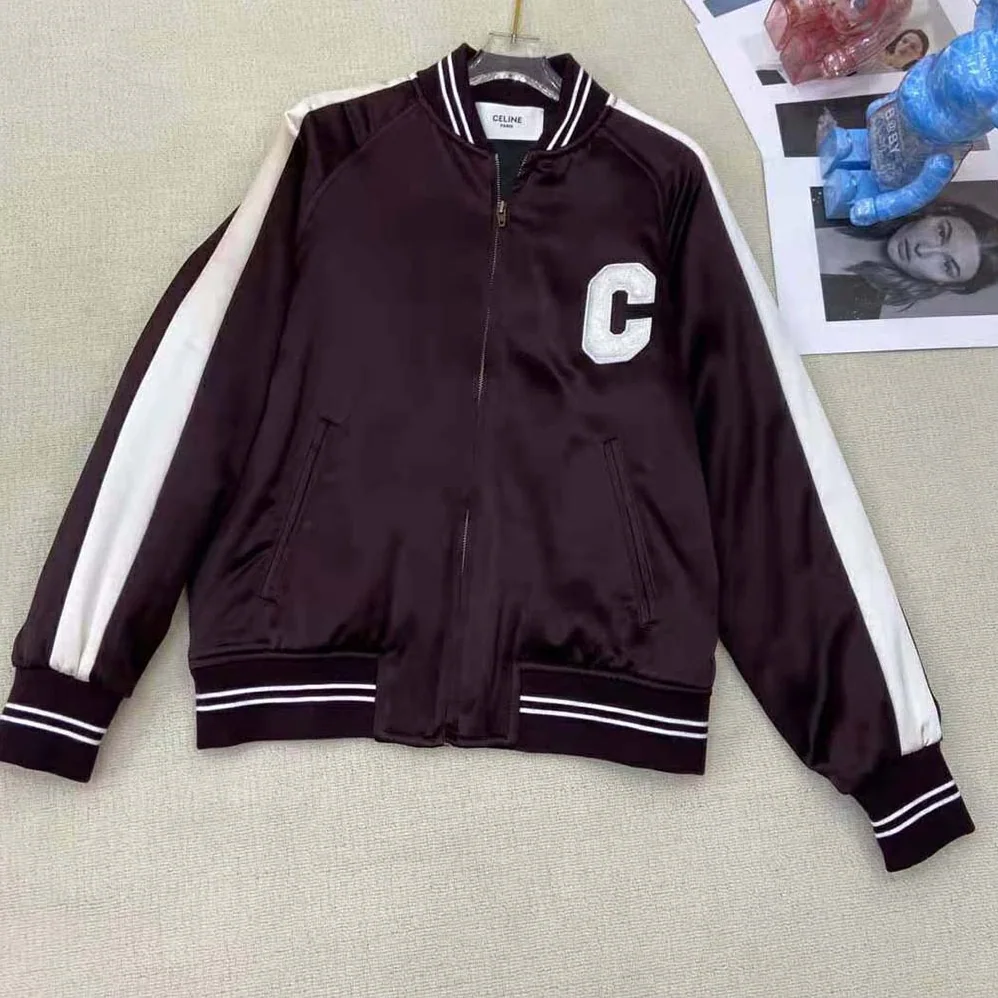 Celine Teddy Souvenir in Satin for Women in Maroon