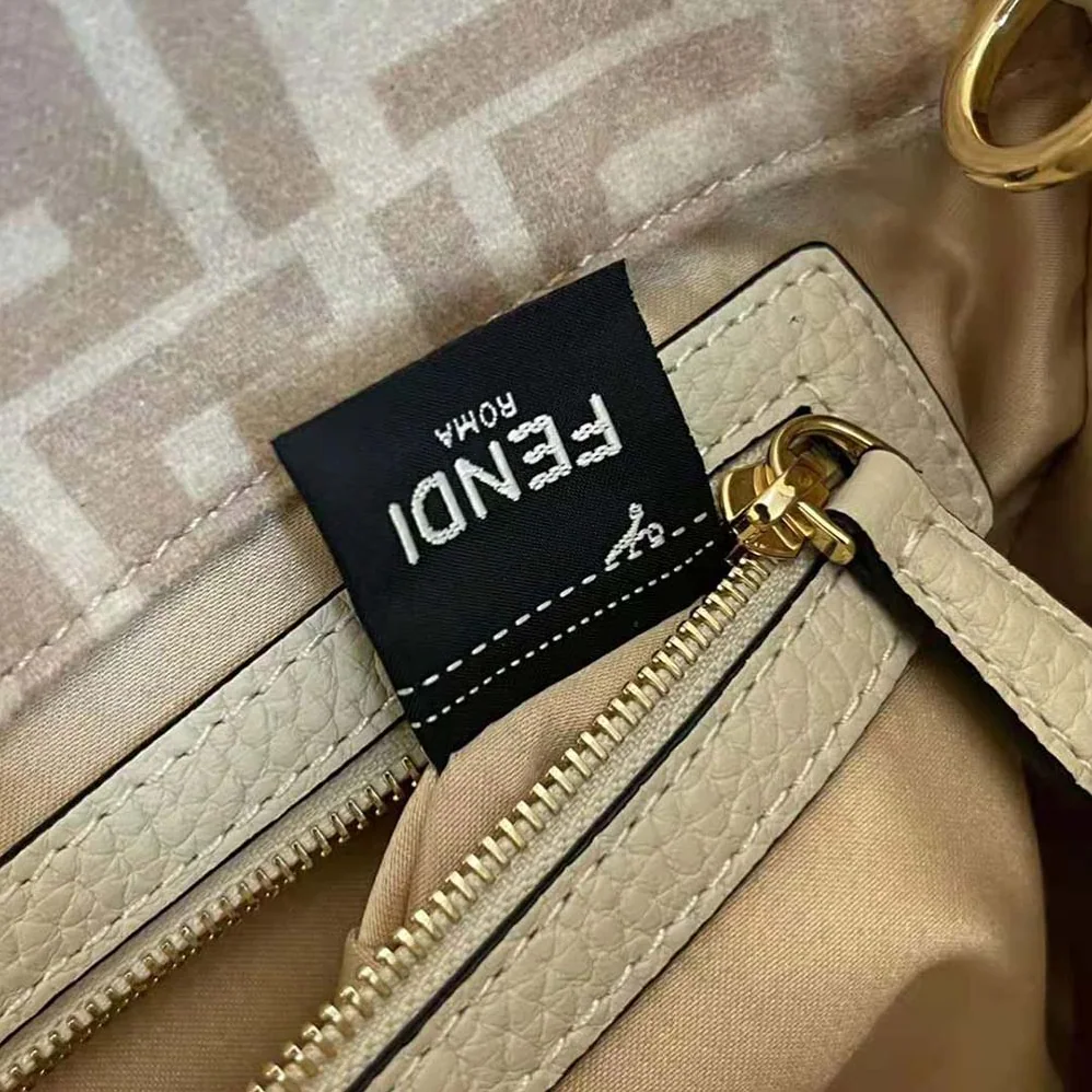 Fendi Medium Baguette 1997 Beige FF Wool Bag for Women Fendi Medium Baguette 1997 Beige FF Wool Bag for Women