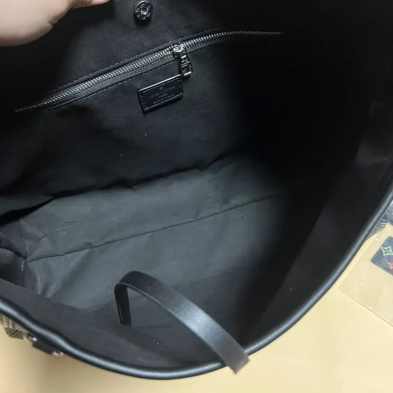 Louis Vuitton LV x TM CarryAll Vibe MM Shoulder Bag in Black Silver Hardware