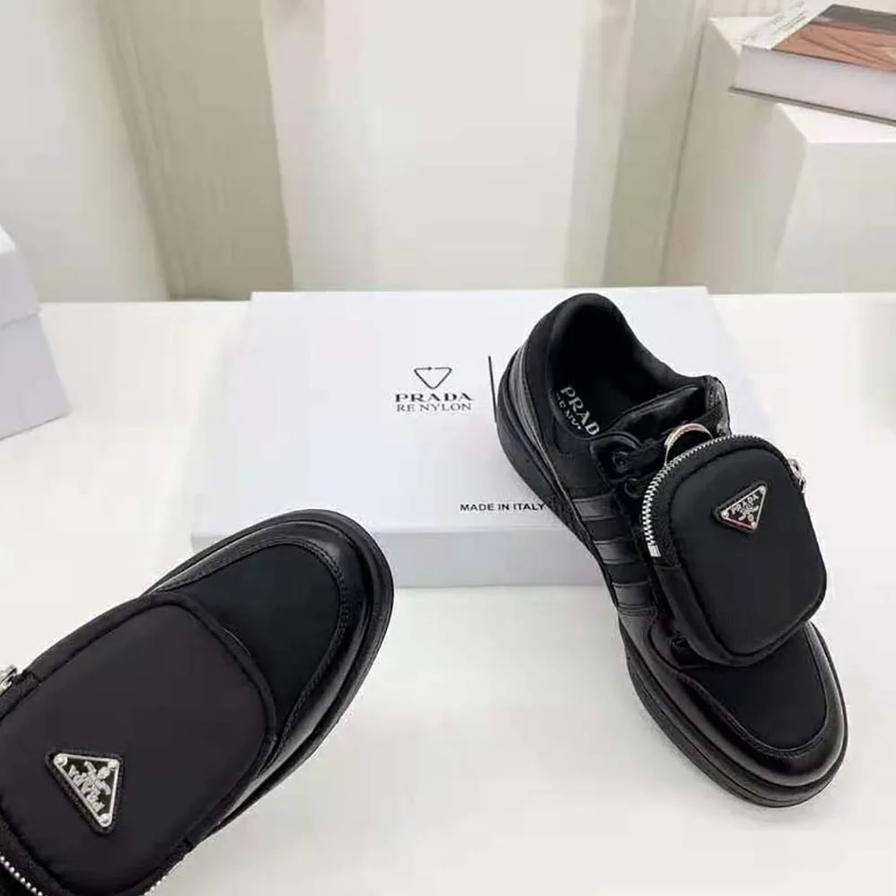 Prada Adidas for Prada Re-Nylon Forum Sneakers for Women in Black Prada Adidas for Prada Re-Nylon Forum Sneakers for Women in Black