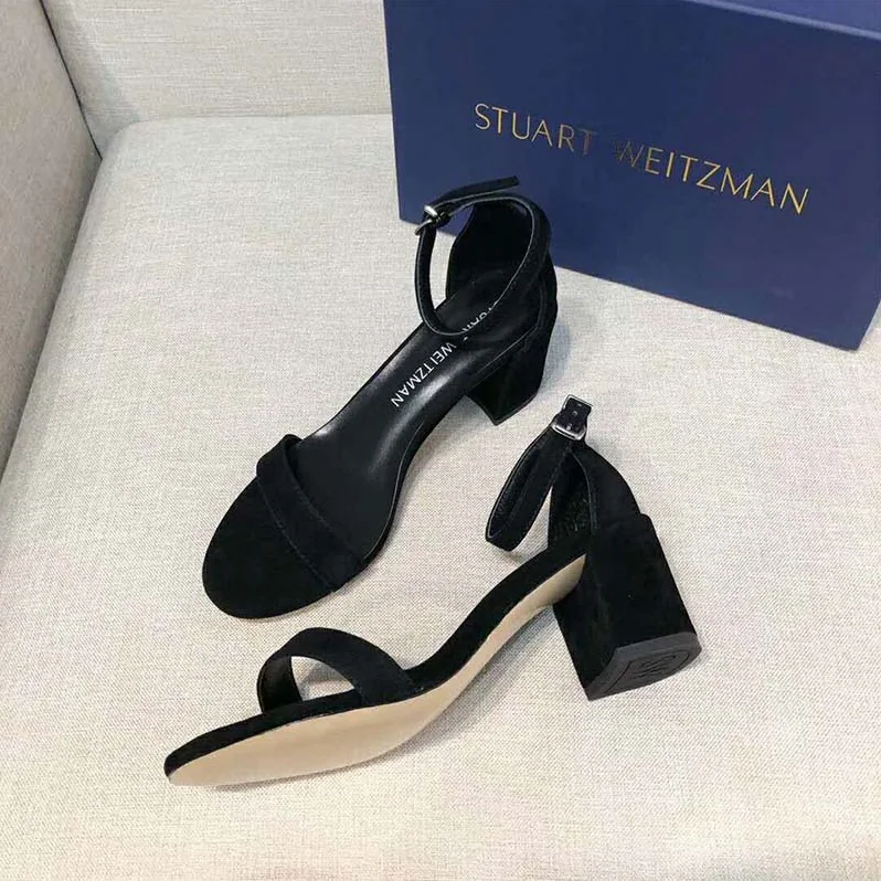 Stuart Weitzman The Simple Sandal 65mm Heel Height for Women in Black