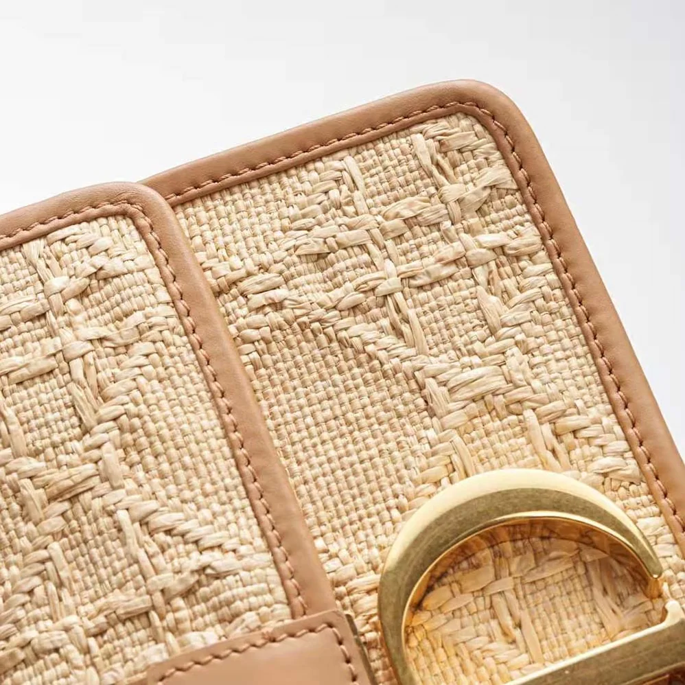 Dior 30 Montaigne Bag Natural Cannage Raffia for Women
