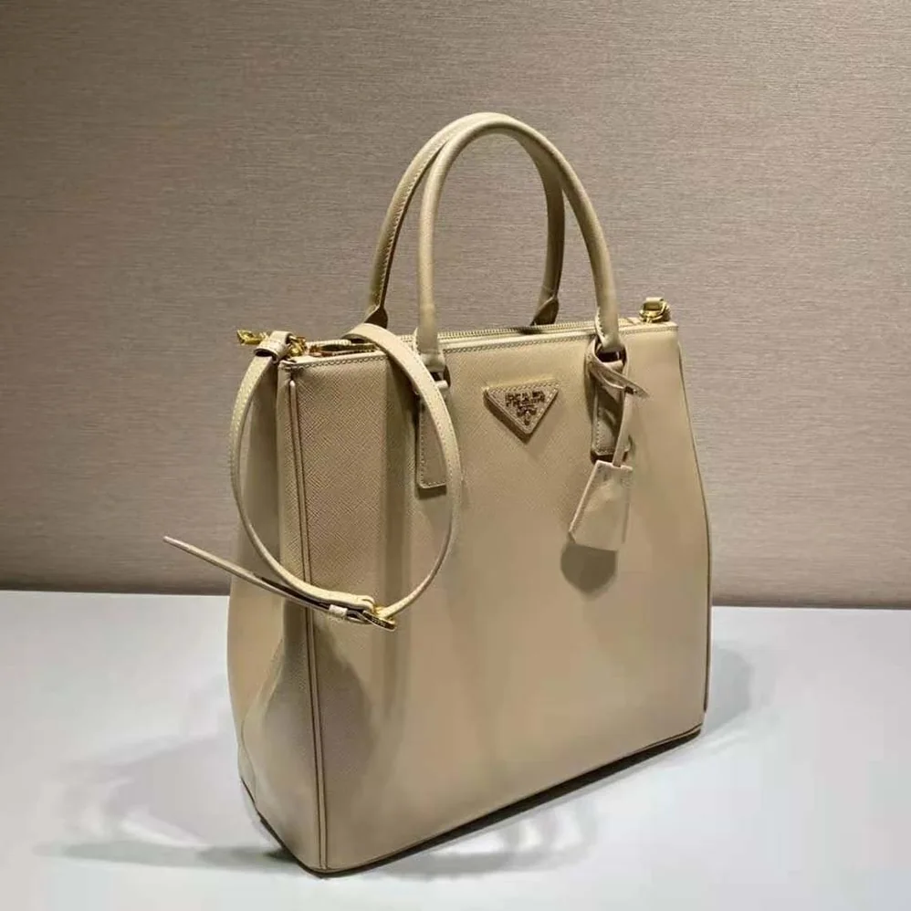 Prada Medium Prada Galleria Saffiano Leather Bag for Women in Sandy Prada Medium Prada Galleria Saffiano Leather Bag for Women in Sandy