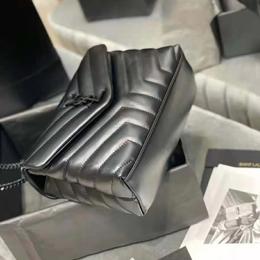 Saint Laurent YSL Loulou Small in Matelassé “Y” Leather for Women