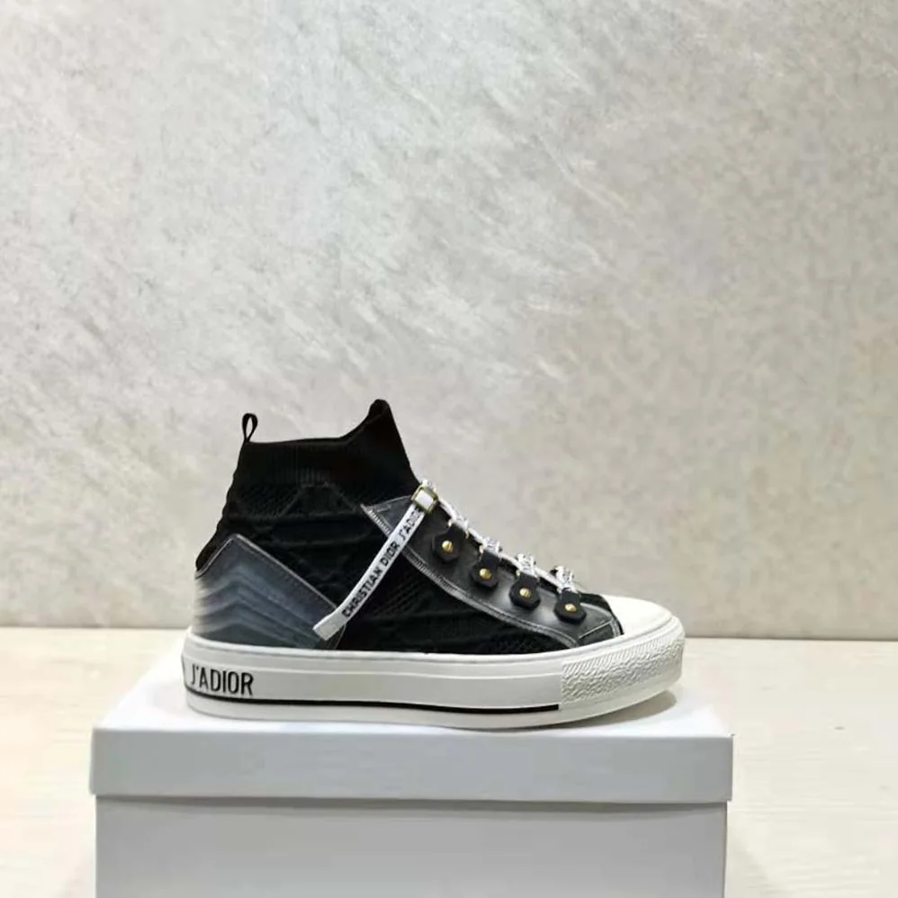 Dior Walk'n'dior Sneaker Black Cannage Technical Mesh for Women Dior Walk'n'dior Sneaker Black Cannage Technical Mesh for Women