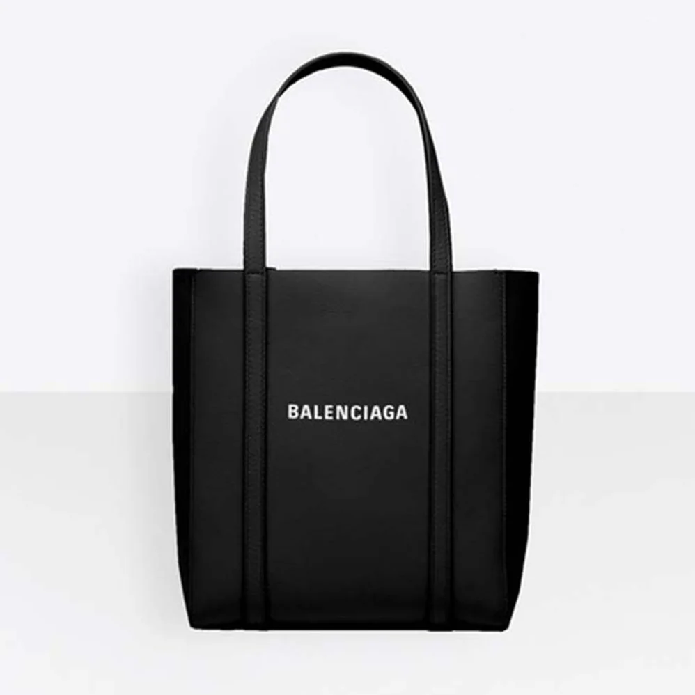 Balenciaga Everyday Tote XXS Calfskin Tote with Thin Handles for Women in Black Balenciaga Everyday Tote XXS Calfskin Tote with Thin Handles for Women in Black