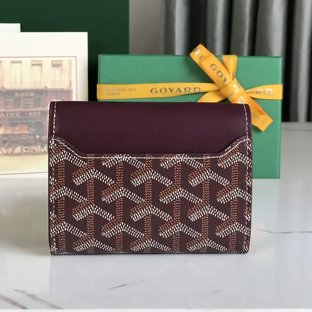 Goyard Saint Gabrie Wallet for Unisex in Maroon