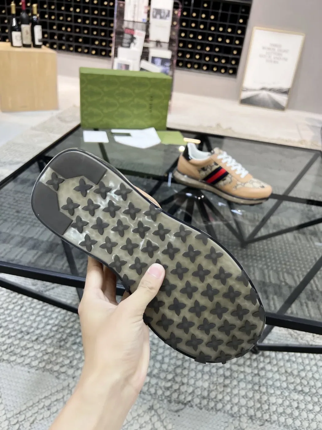 Gucci x Adidas GG Sneakers With Web Beige for Men