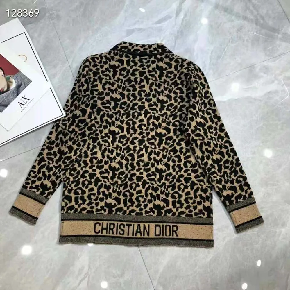 Dior Caro Jacket Beige Multicolor Mizza Technical Wool Knit for Women Dior Caro Jacket Beige Multicolor Mizza Technical Wool Knit for Women