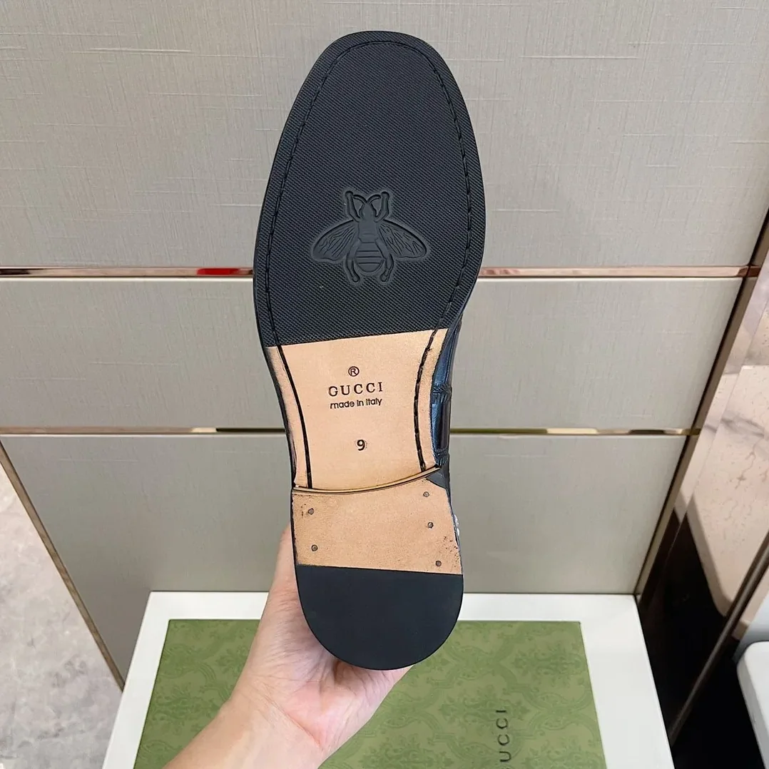 Gucci 1953 Horsebit Crocodile Loafer Black for Men Gucci 1953 Horsebit Crocodile Loafer Black for Men