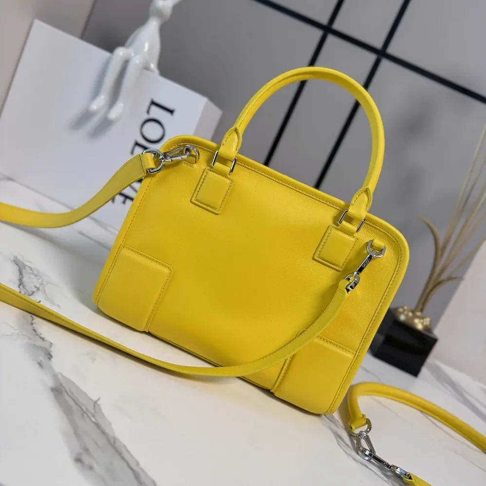 Loewe Small Amazona 180 Bag in Soft Calfskin for Women in Daisy Yellow