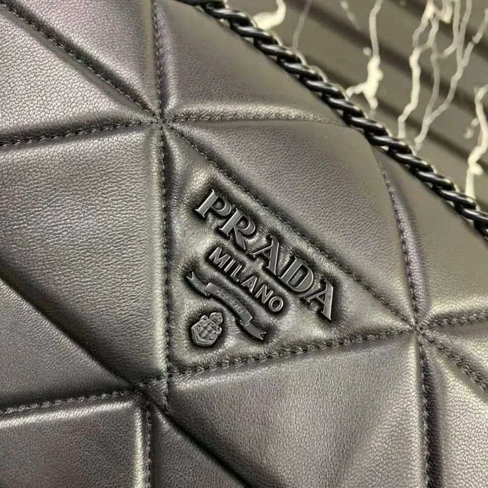 Prada Small Nappa Leather Prada Spectrum Bag for Women in Black