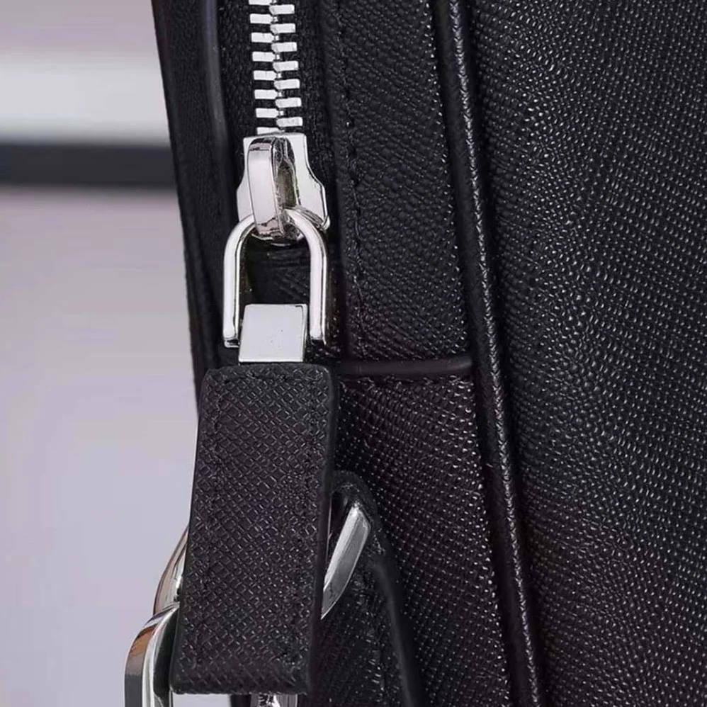 Prada Saffiano Leather Black Briefcase Bag for Men Prada Saffiano Leather Black Briefcase Bag for Men