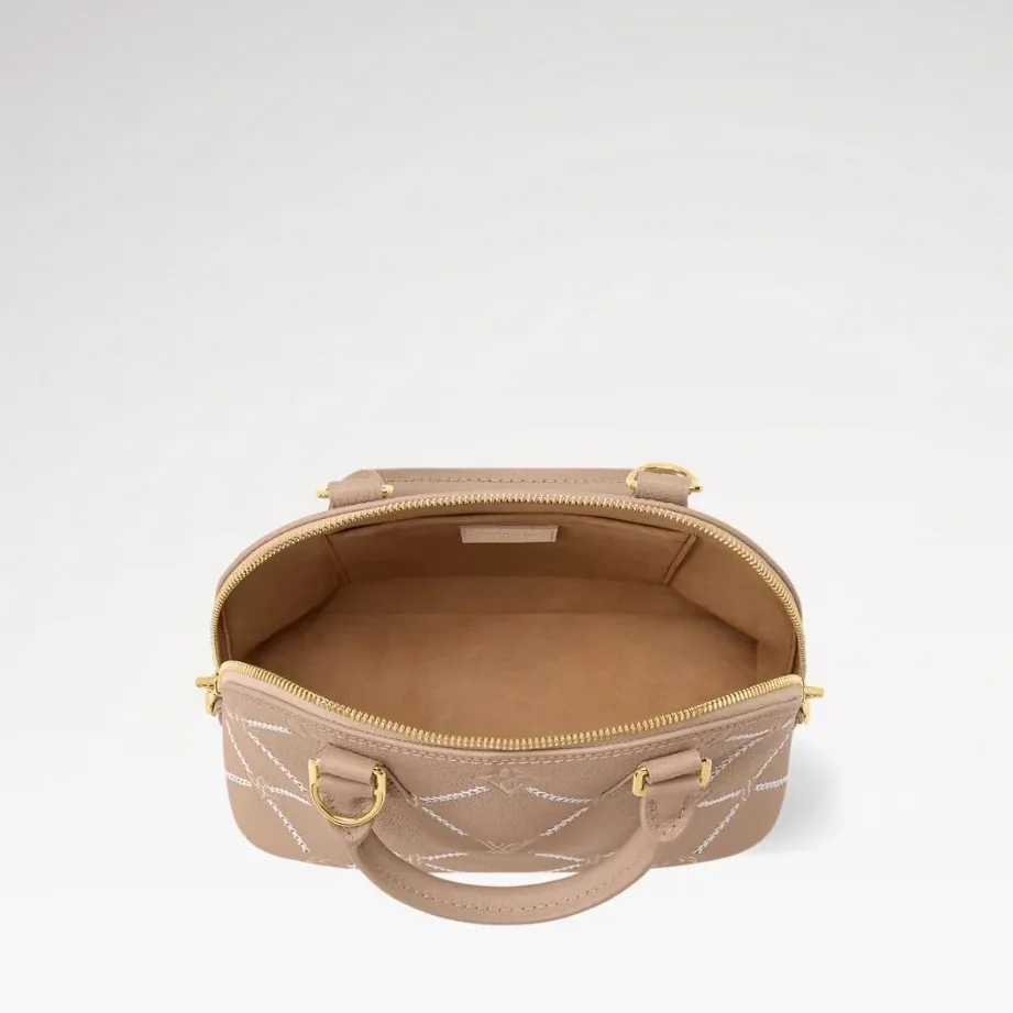 Louis Vuitton Alma BB Top Handle Bag in Hazelnut Couture Gold Hardware
