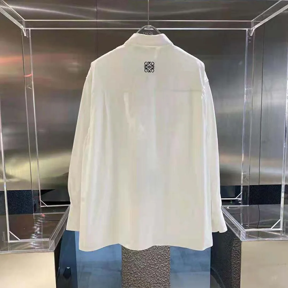 Loewe Kaonashi Shirt in Cotton for Women in White Loewe Kaonashi Shirt in Cotton for Women in White