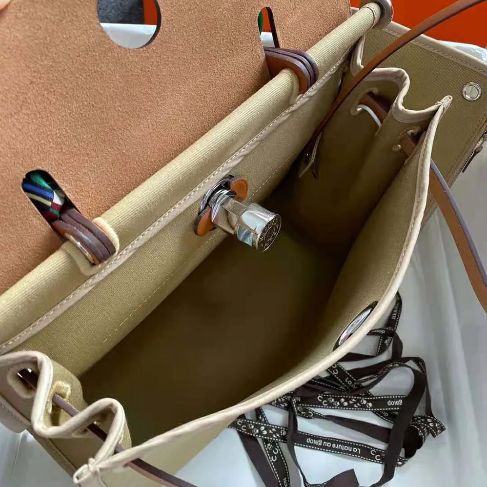 Hermes Herbag Zip 31 Bag for Women in Brown