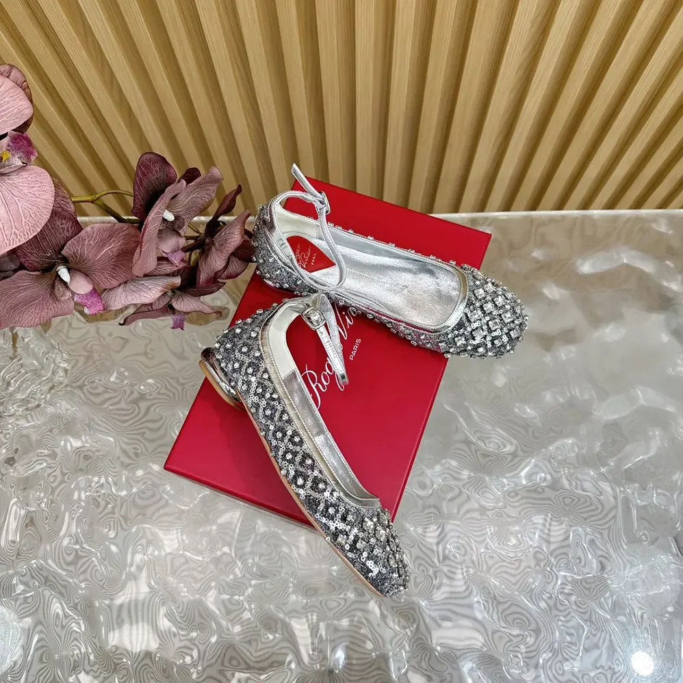Roger Vivier Viv' Podium Ballerinas in Sequins for Women Roger Vivier Viv' Podium Ballerinas in Sequins for Women