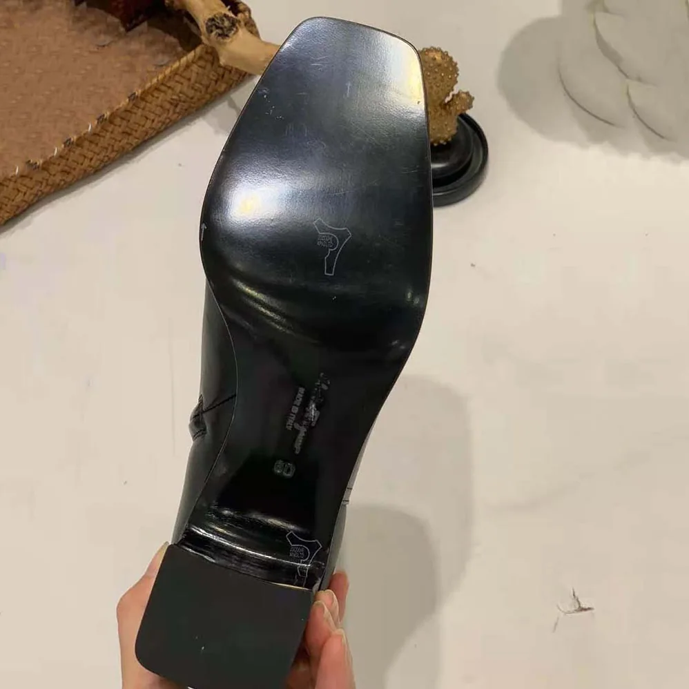 Salvatore Ferragamo Gancini Bootie in 55mm Heel for Women in Black